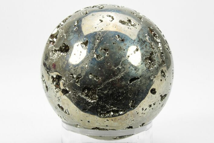 Polished Pyrite Sphere - Peru #228379